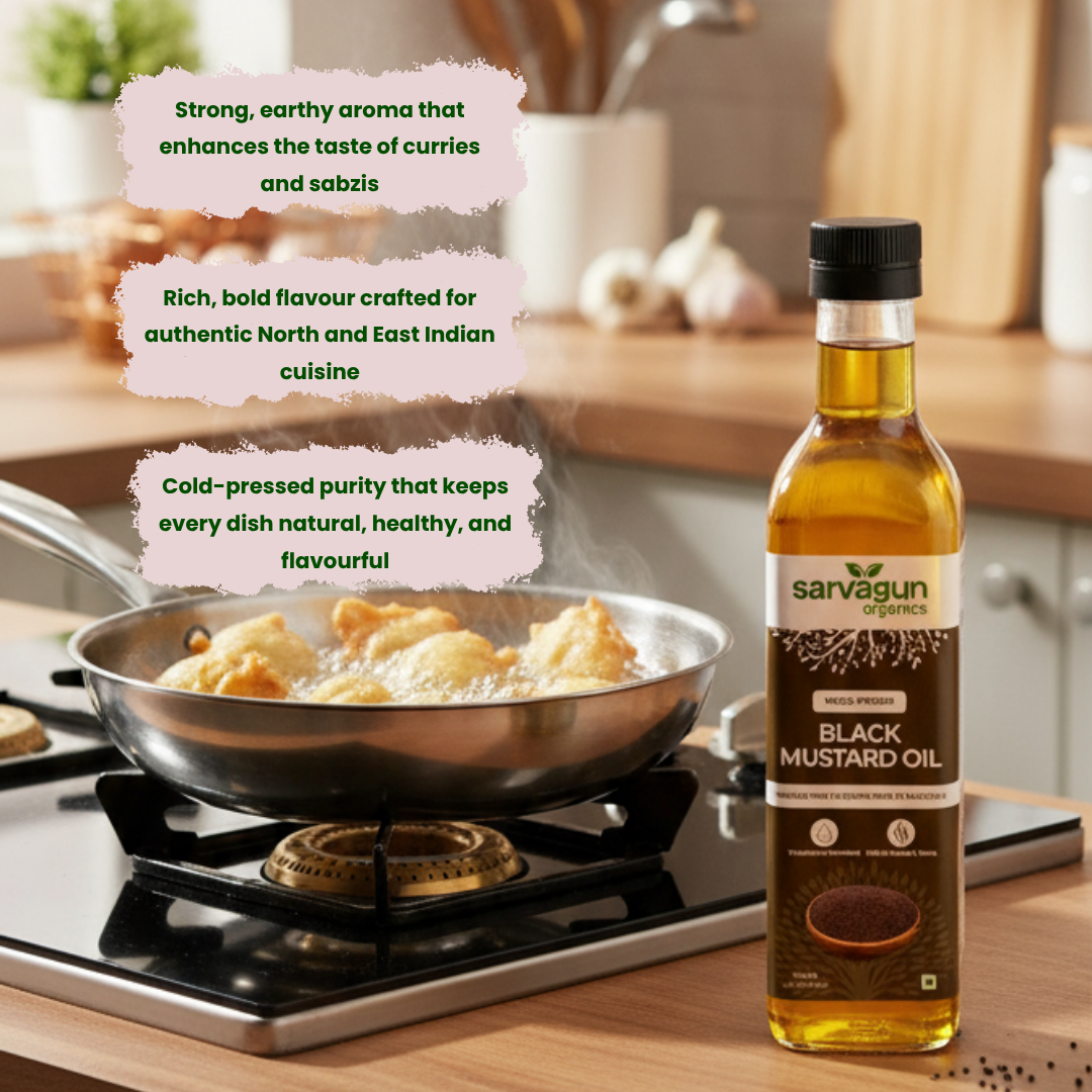 Wood-Pressed Black Mustard Oil