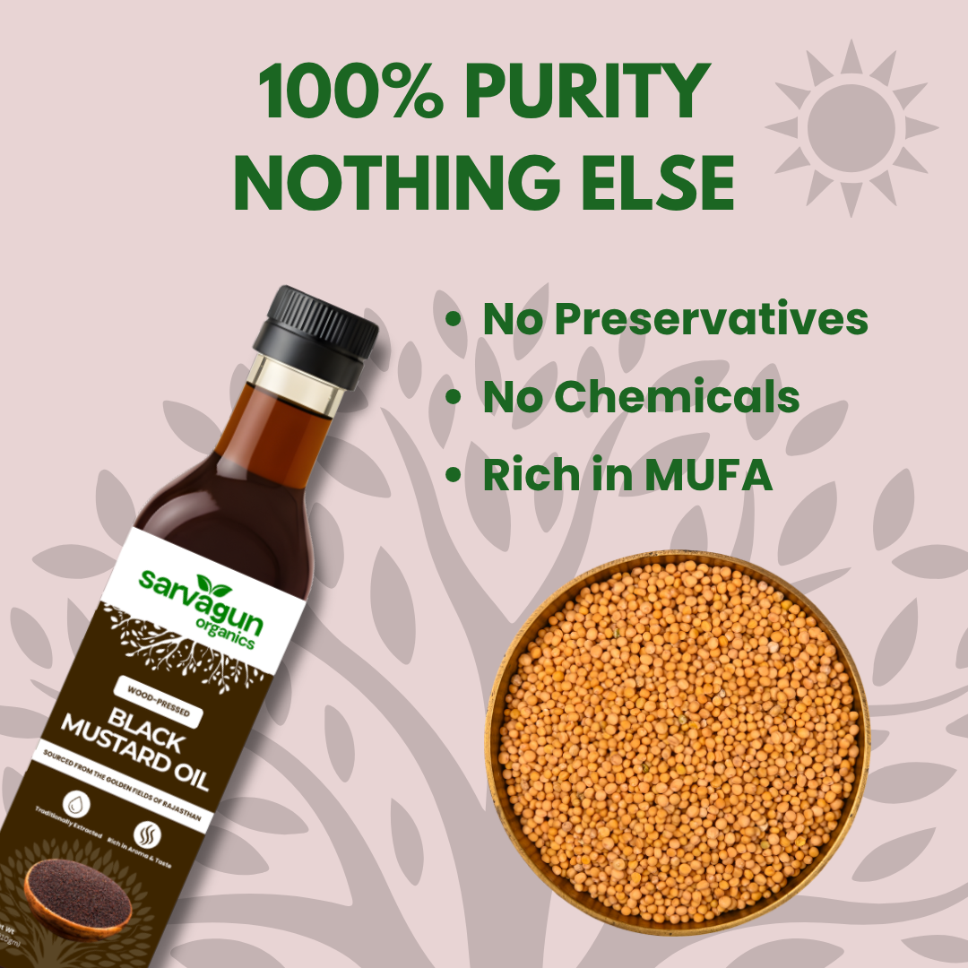 Wood-Pressed Black Mustard Oil