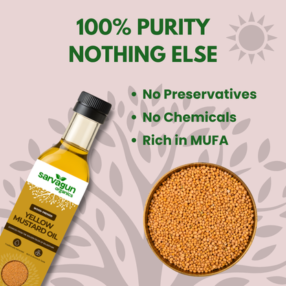 Wood-Pressed Yellow Mustard Oil
