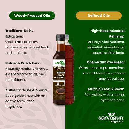 Wood-Pressed Black Mustard Oil