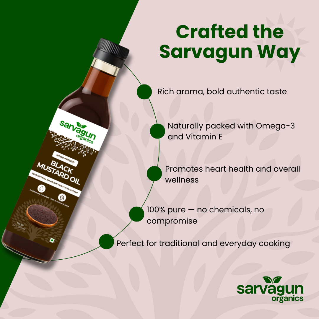 Wood-Pressed Black Mustard Oil