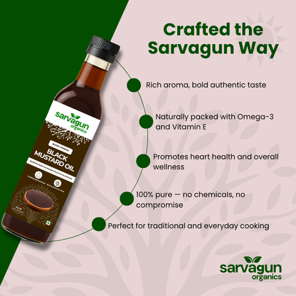 Wood-Pressed Black Mustard Oil