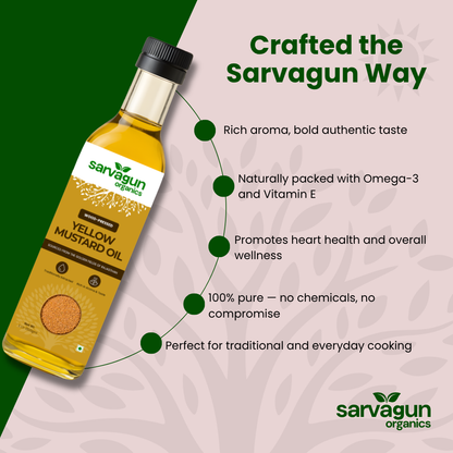 Wood-Pressed Yellow Mustard Oil